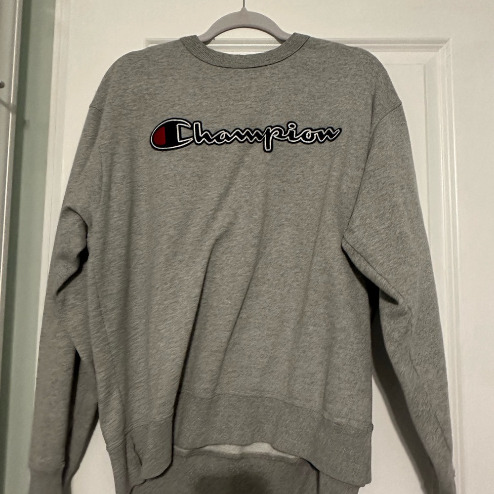 Champion Heather Gray Crewneck